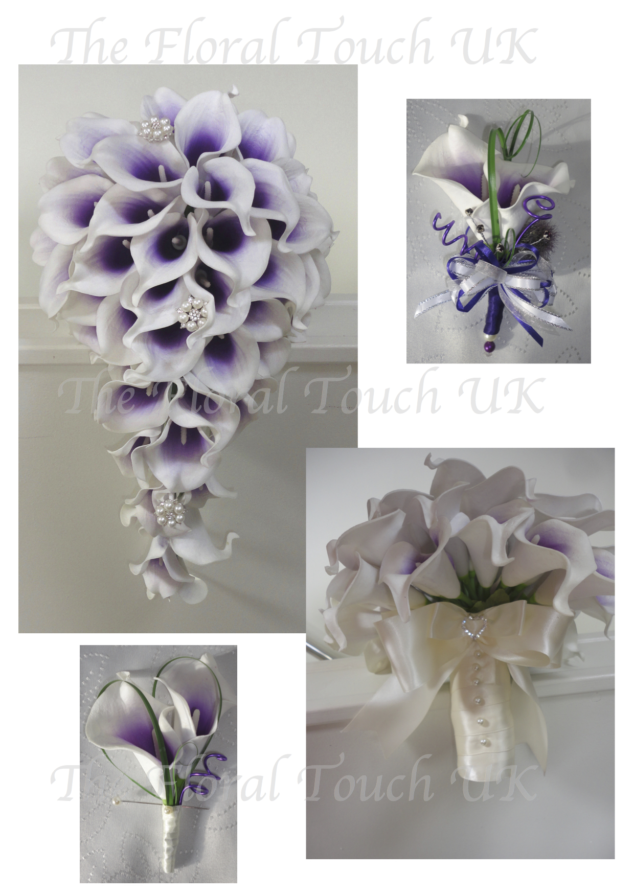 Bridal Shower Bouquets Teardrop Wedding Bouquets The Floral Touch UK